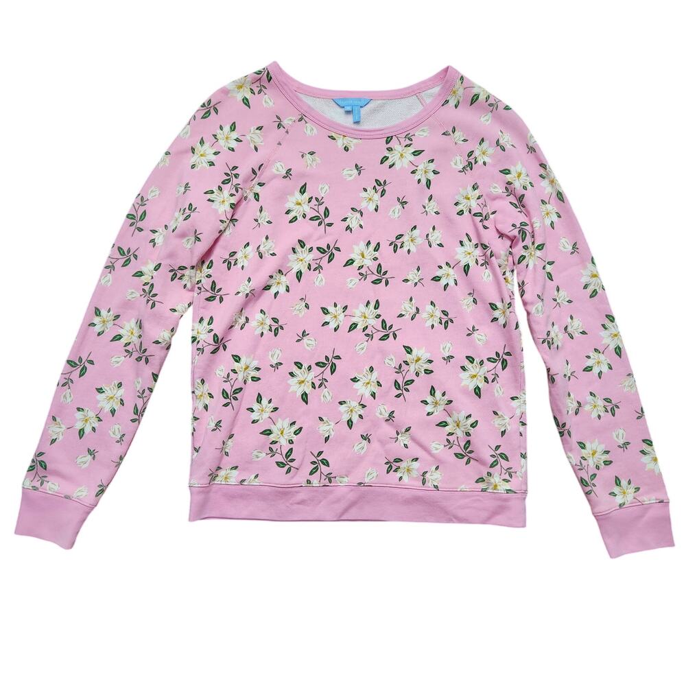 Draper James Natalie Sweatshirt Magnolia Pink Size Medium